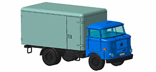 067-121052-03 - TT (1:120) - IFA W50L mit Normalkoffer - hellblau